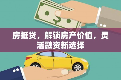 林州房抵贷，解锁房产价值，灵活融资新选择