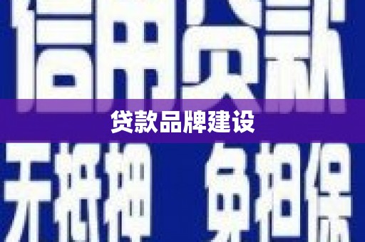 林州贷款品牌建设