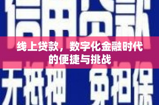 林州线上贷款，数字化金融时代的便捷与挑战