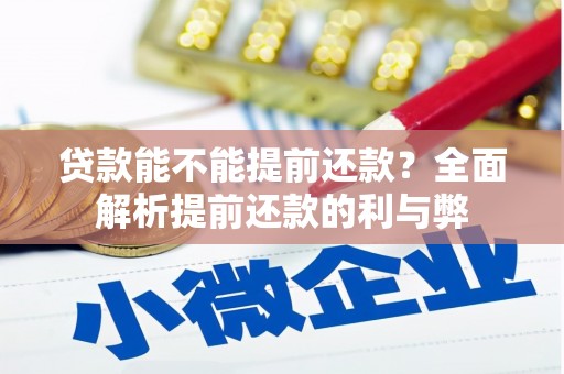 林州贷款能不能提前还款？全面解析提前还款的利与弊