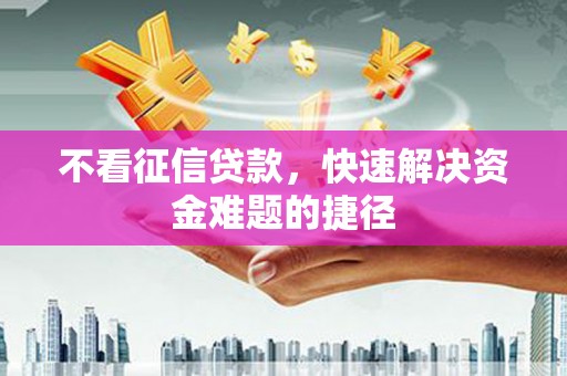 林州不看征信贷款，快速解决资金难题的捷径