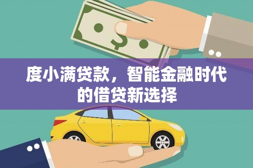林州度小满贷款，智能金融时代的借贷新选择