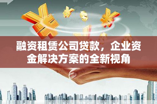 林州融资租赁公司贷款，企业资金解决方案的全新视角