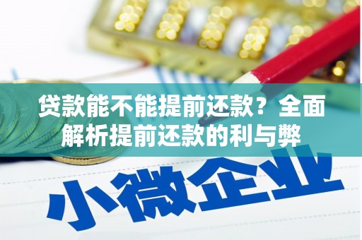 林州贷款能不能提前还款？全面解析提前还款的利与弊