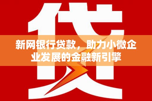 林州新网银行贷款，助力小微企业发展的金融新引擎