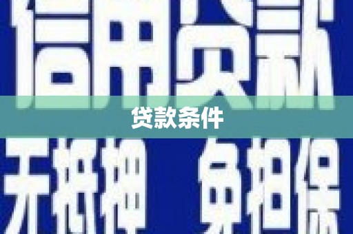 林州贷款条件