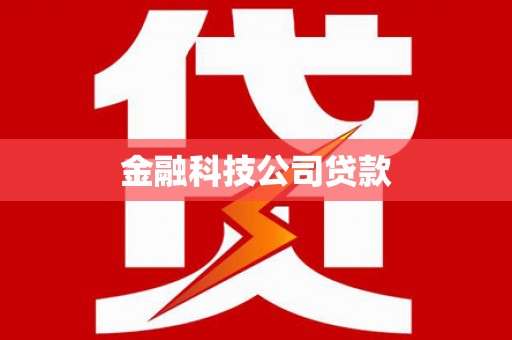 林州金融科技公司贷款
