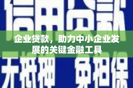 林州企业贷款，助力中小企业发展的关键金融工具