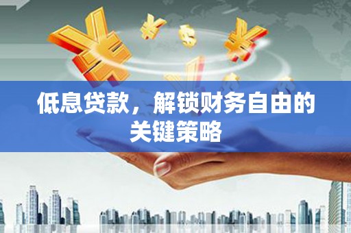 林州低息贷款，解锁财务自由的关键策略