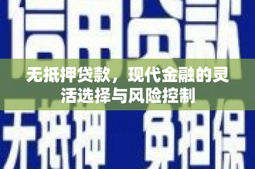 林州无抵押贷款，现代金融的灵活选择与风险控制