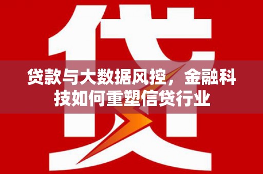 林州贷款与大数据风控，金融科技如何重塑信贷行业