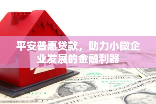 林州平安普惠贷款，助力小微企业发展的金融利器