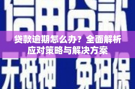 林州贷款逾期怎么办？全面解析应对策略与解决方案