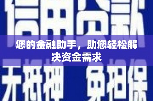 林州您的金融助手，助您轻松解决资金需求